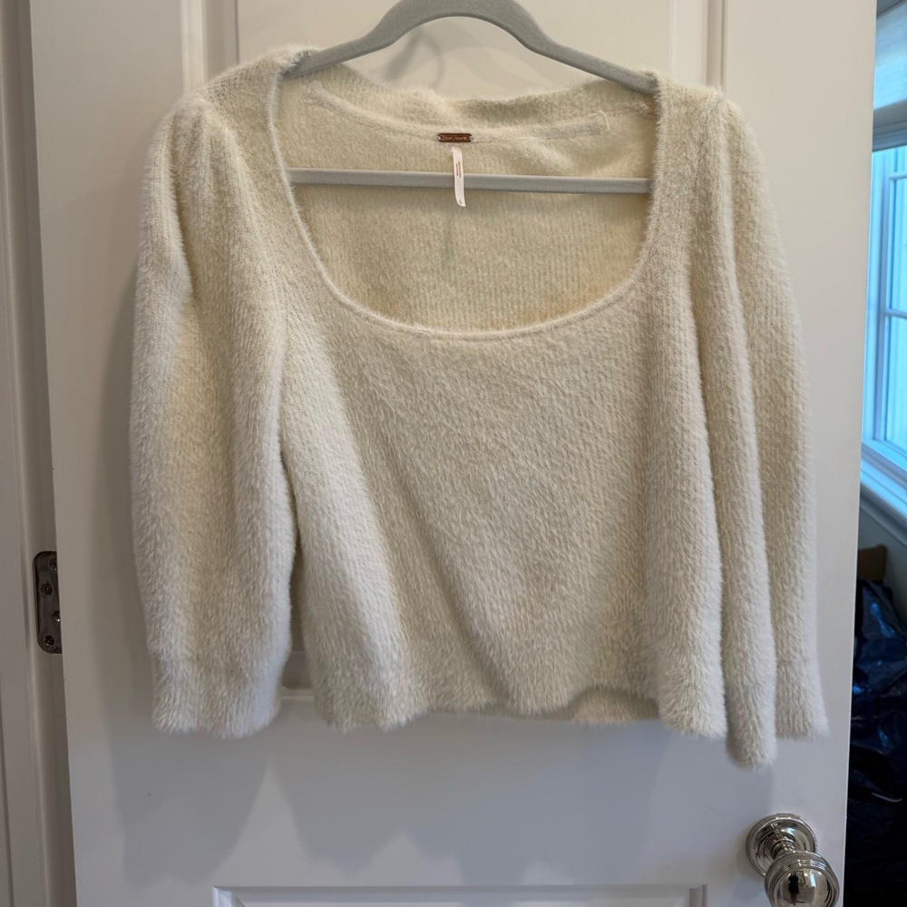 Free People Cream Sweater